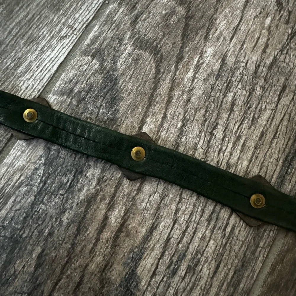 Vintage Sharon Burch decorative leather strip with ornaments